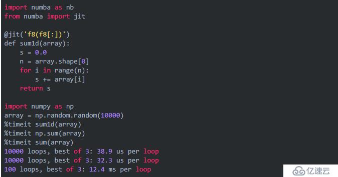 一行代码让 Python 的运行速度提高100倍