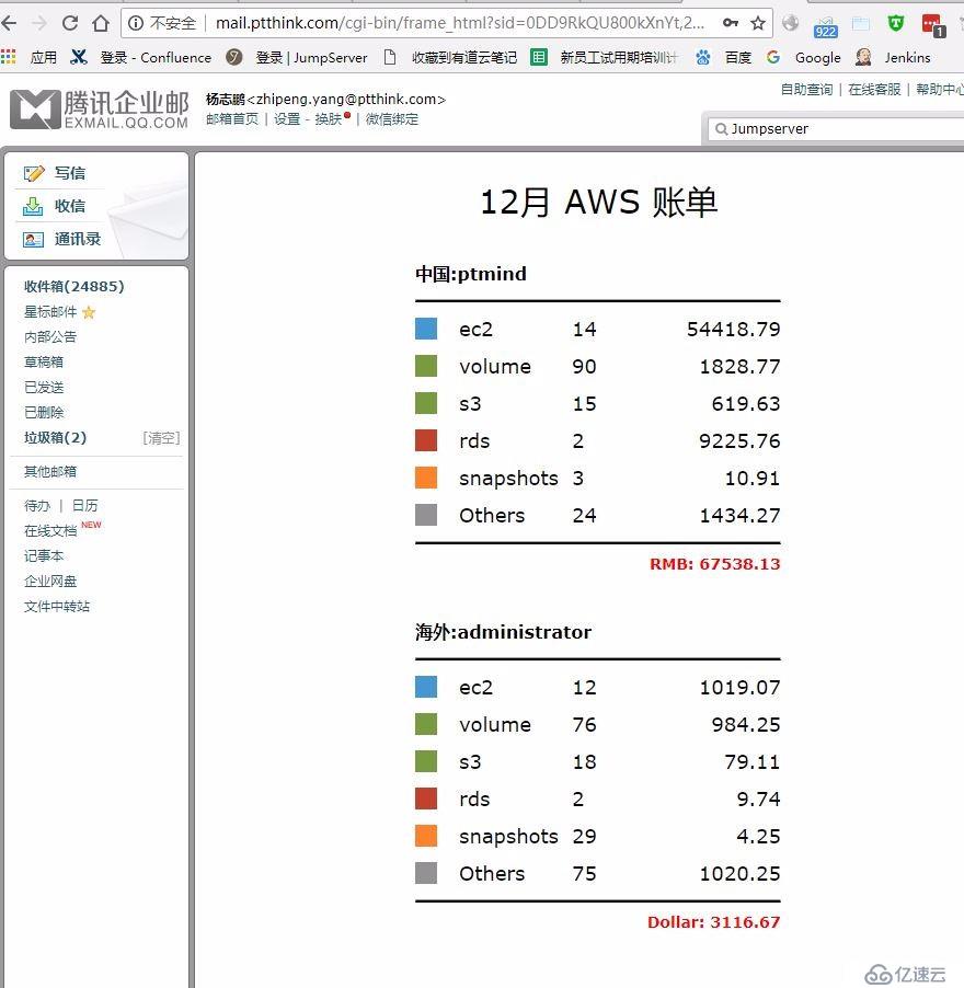 通过邮件发送账单详情