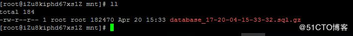 linux自动备份mysql数据库，并删除几天前数据库备份