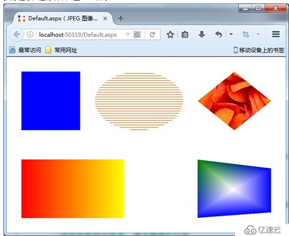 实现Brush对象的五种图形