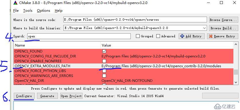 OpenCV3.2.0+opencv_contrib-3.2.0+VS2015+cmake