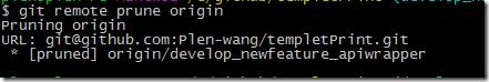 聊下 git remote prune origin