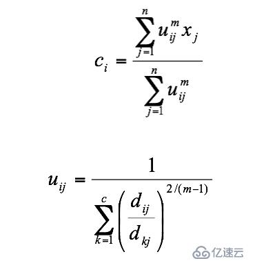 模糊c均值聚类和k-means聚类的数学原理