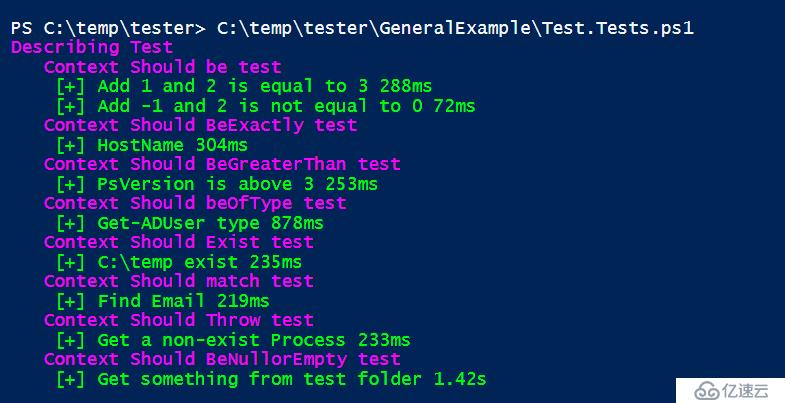 PowerShell Pester 使用 -  Assertion 