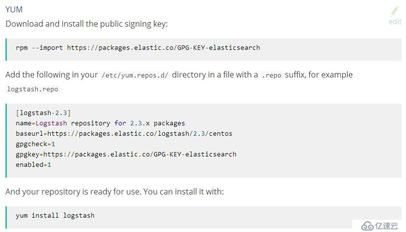 ELKstack-logstash  yum安装部署方法