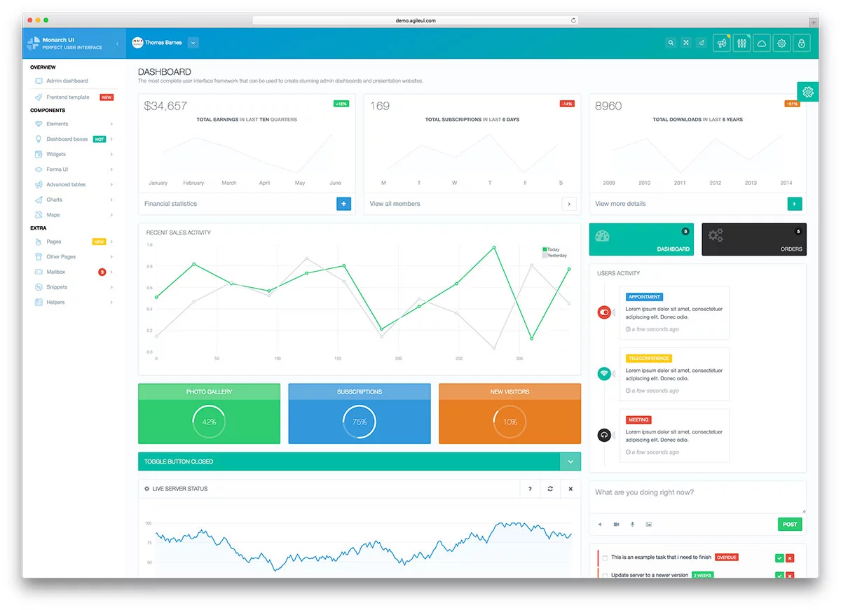 bootstrap——free bootstrap admin dashboard templates