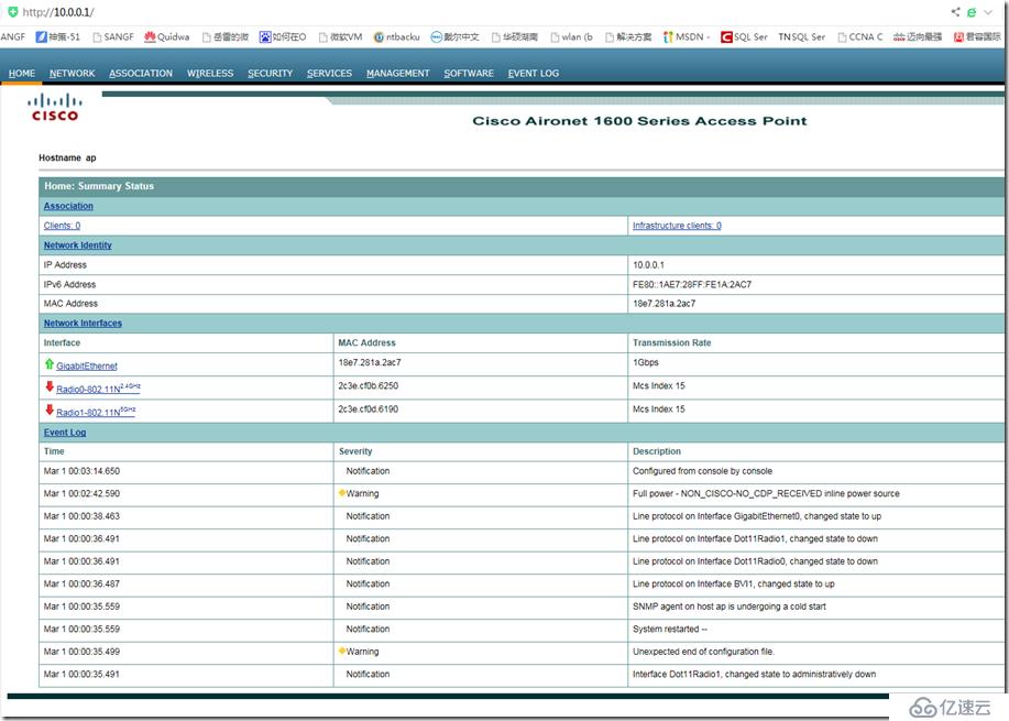 Cisco胖AP配置上网