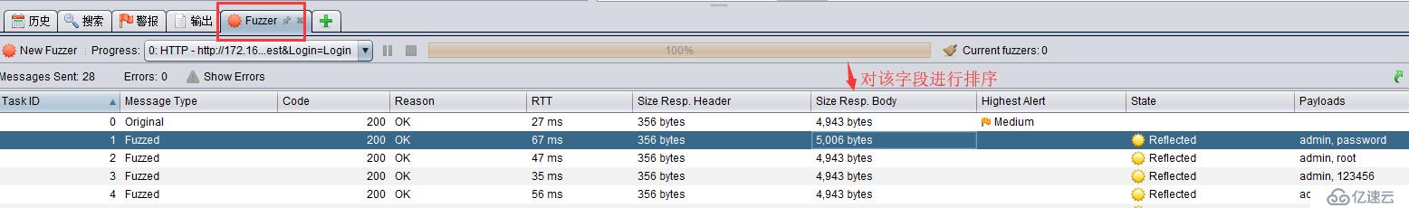 Web安全工具 -- OWASP ZAP的暴力破解功能FUZZ