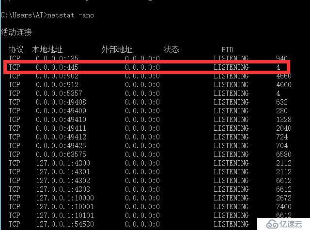 netstat 查看网络