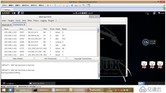 kali linux内网嗅探