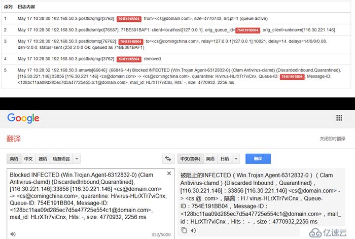 U-Mail邮件网关测试勒索病毒样例图