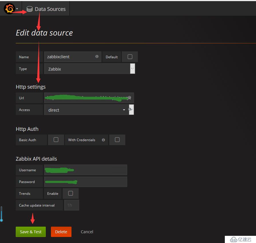 Grafana + Zabbix 