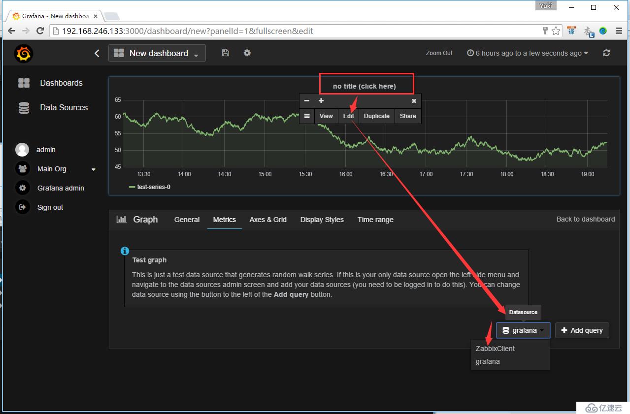 Grafana + Zabbix 