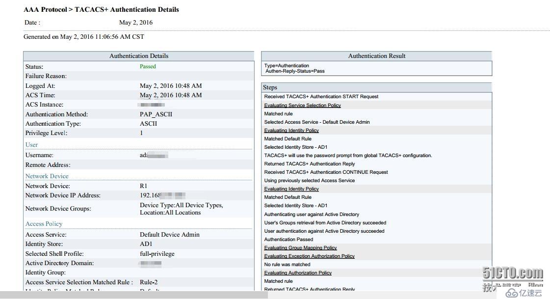 ACS5.X -AD-tacacs+ authentication