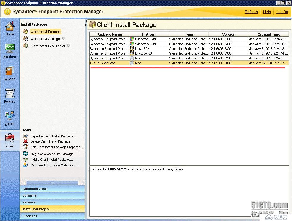 如何导入SEPM没有的安装包 How to manually import a client packages into SEPM 12.1
