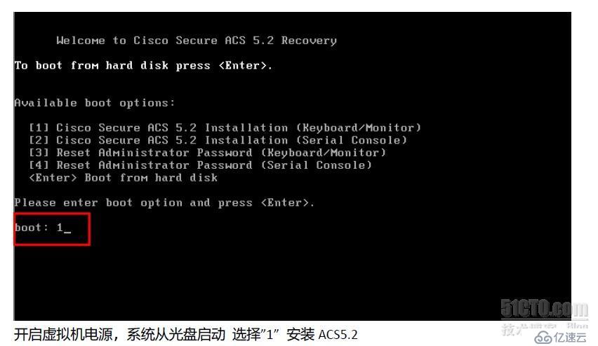 1.Cisco ACS5.2安装