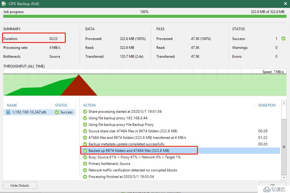 测试VEEAM 10版本中的新增NAS功能