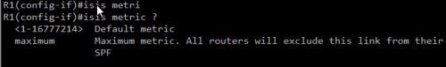 骨干网中ISIS metric更改的几个问题