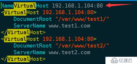 基于httpd实现虚拟主机