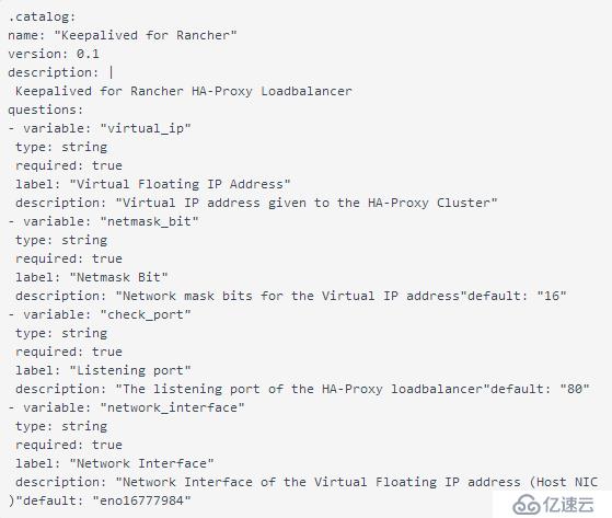 如何為Keepalived服務創(chuàng)建基于Rancher的Catalog