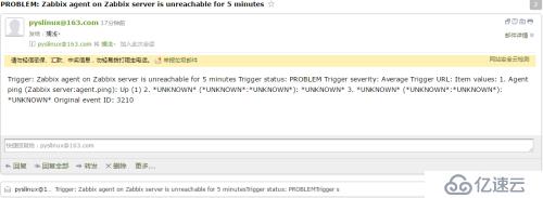 ZABBIX3.0配置邮件报警