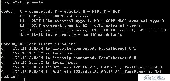 OSPF 單區域基本配置。