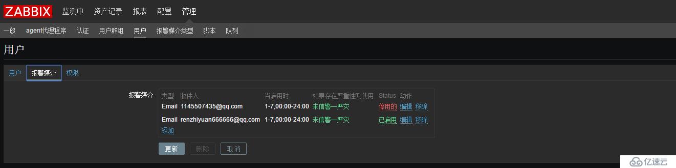 zabbix3.x邮件报警简单笔记！