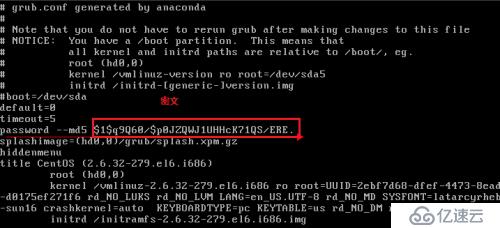 grub啟動程序設(shè)置加密 虛擬機vmware8.0.4 CentOS 6.3