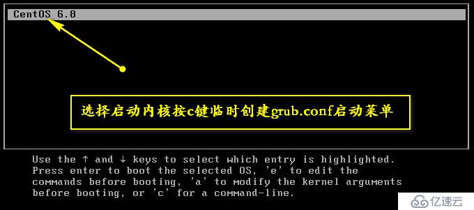 误删grub.conf修复