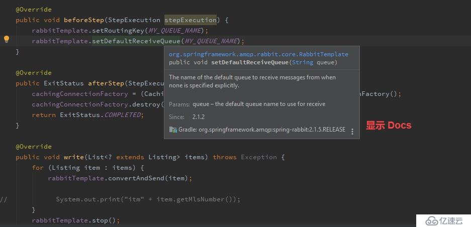 IntelliJ 如何显示代码的代码 docs