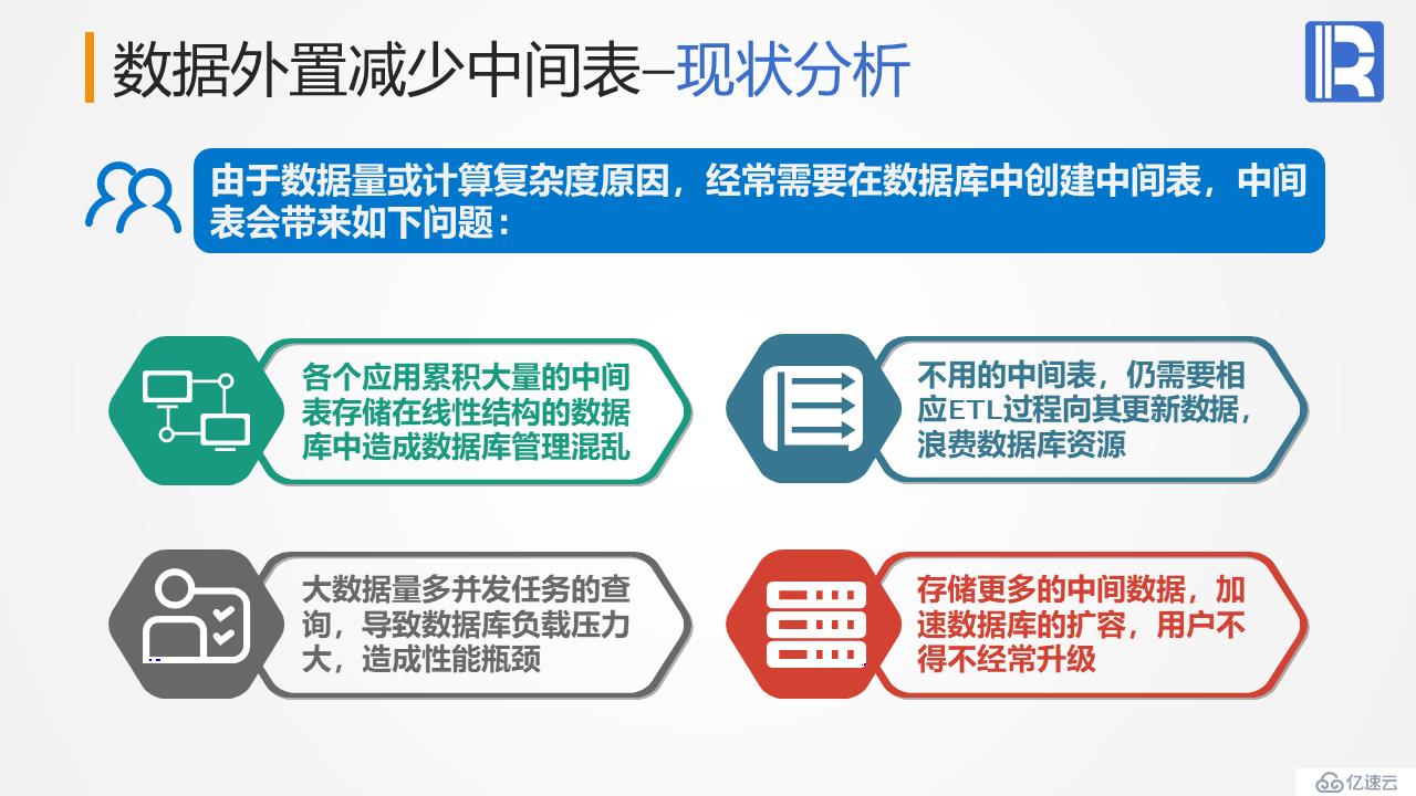 优化体系结构 - 数据外置减少中间表