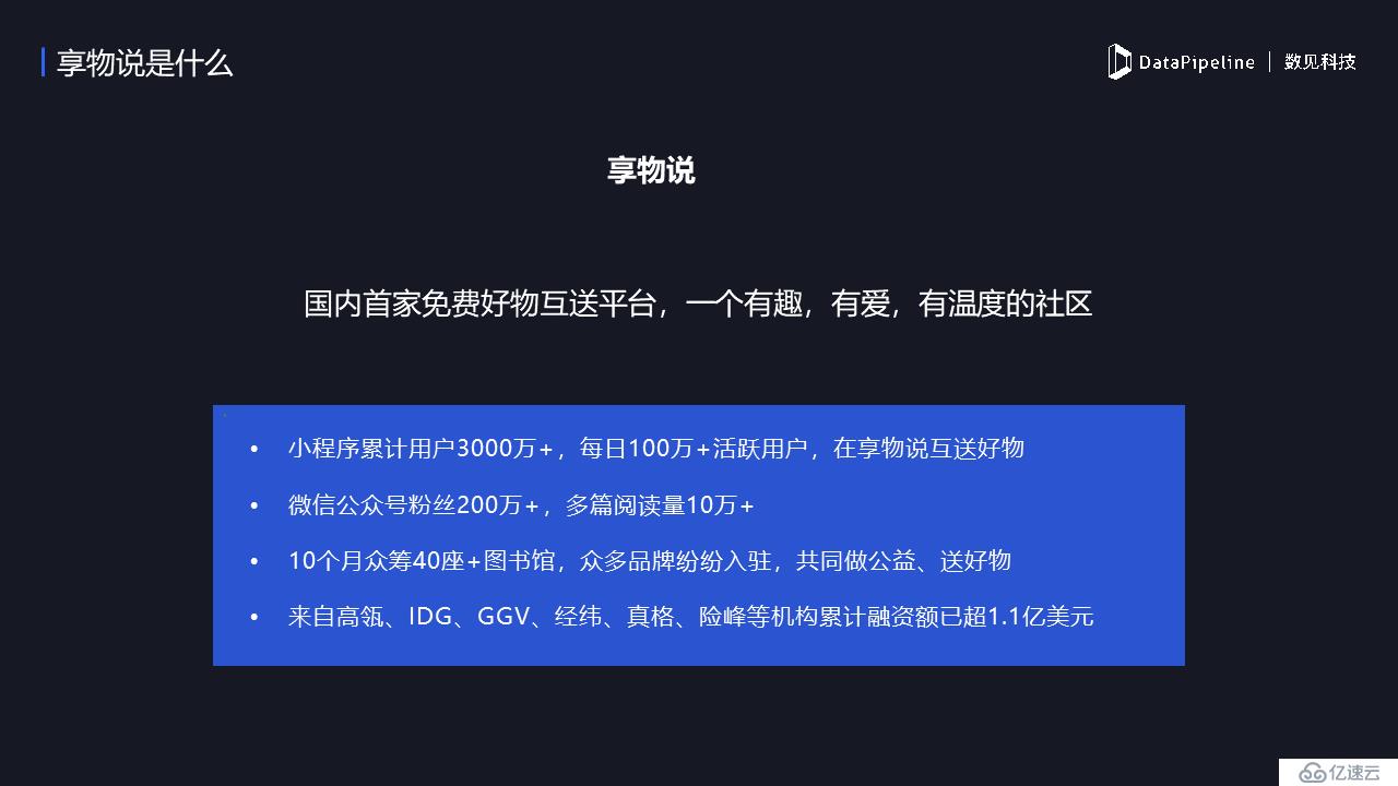 DataPipeline | 享物说产品负责人夏凯：数据驱动的用户增长实战