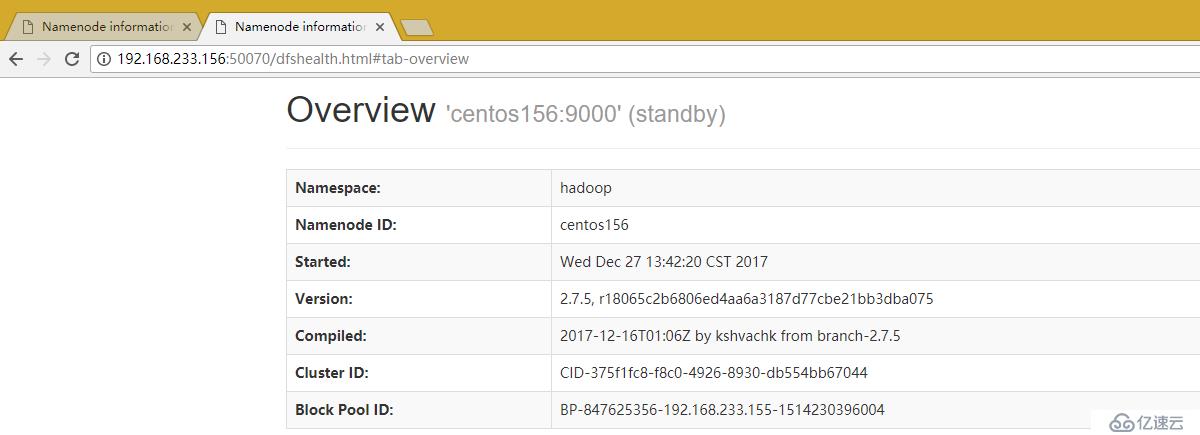 hdfs--hadoop--双namenode三datanode