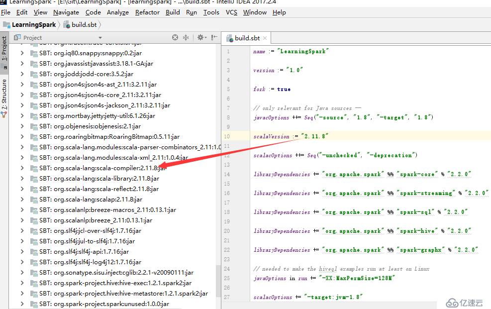 【問題】java.lang.NoSuchMethodError: scala.Product.$init$