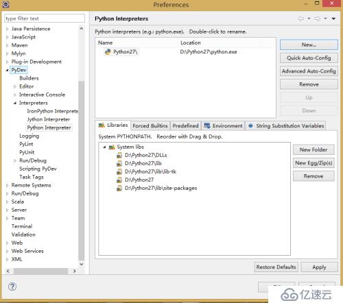 win8+python2.7+Eclipse开发spark环境搭建