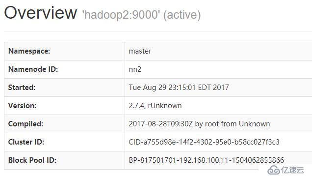 HA 模式下的 Hadoop2.7.4+ZooKeeper3.4.10搭建