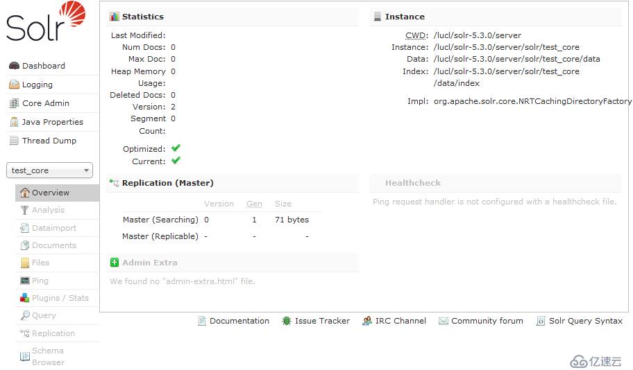 Solr-5.3.0学习笔记（二）Solr Admin UI