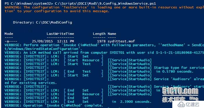 Powershell DSC 5.0 - 资源的使用