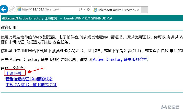 Windows server 2016 部署 PKI 和证书服务