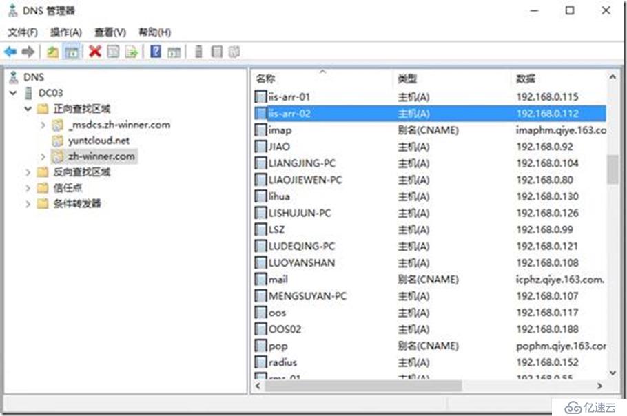 IIS ARR使用一个公网IP安装及发布CA、Exchange及OOS群集