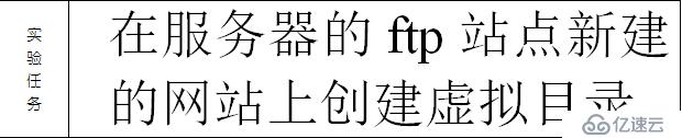 在服务器的ftp站点新建的网站上创建虚拟目录