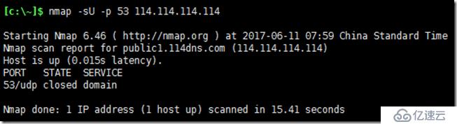 Nmap for windows 下命令行使用