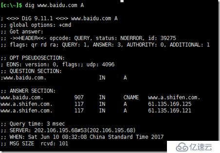 windows下dig 域名解析工具安装及使用