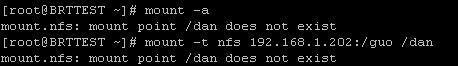 linux下挂载windows NFS文件共享出错