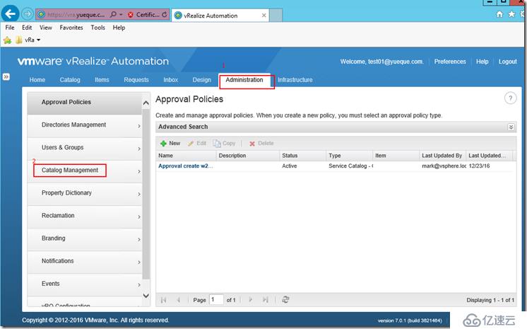 Windows Azure Pack与VMware VRA 对比(四)VRA IaaS功能测试