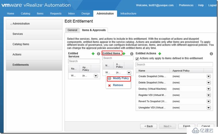 Windows Azure Pack与VMware VRA 对比(四)VRA IaaS功能测试