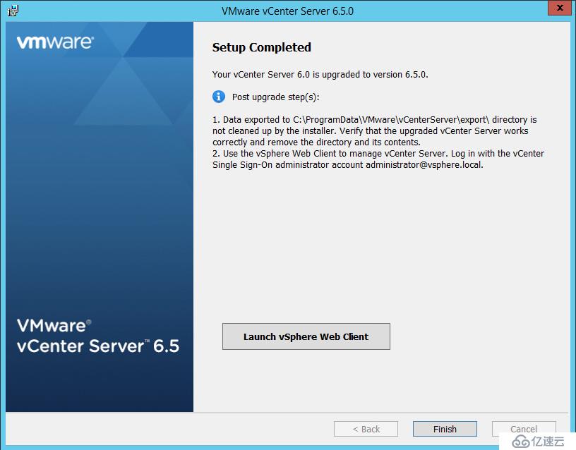 Windows vCenter 6.5升级 & VUM的安装