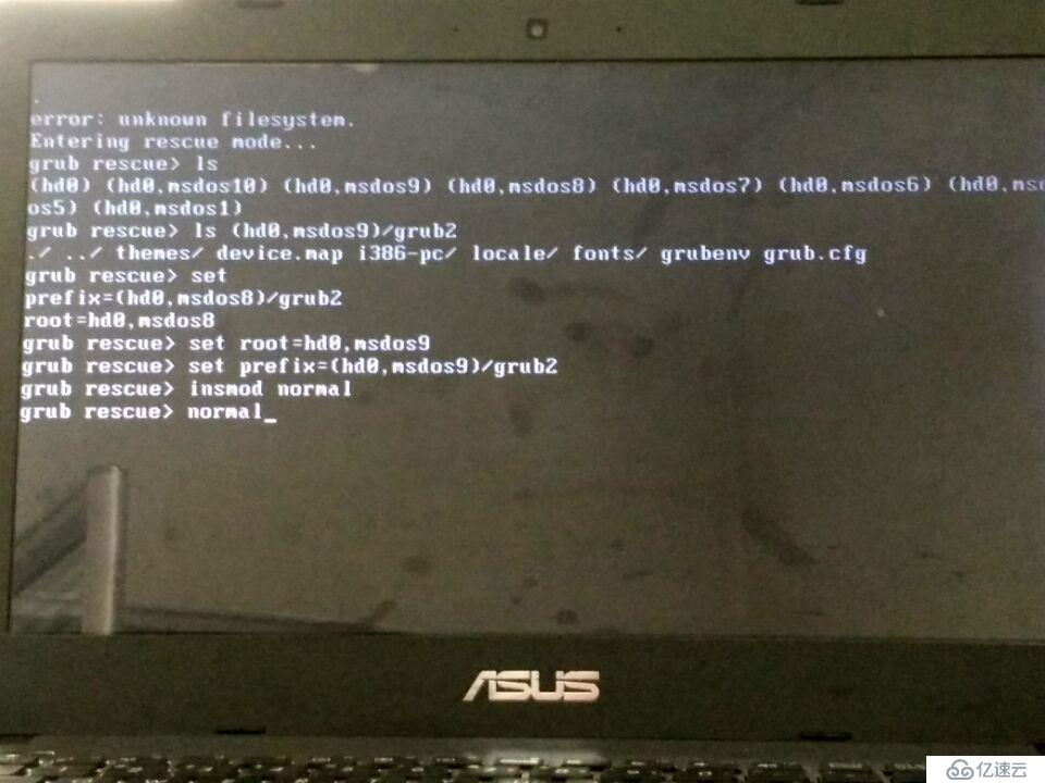电脑开机出现error:unknown filesystem的解决方法