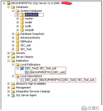 SQL Server Replication—本地發(fā)布訂閱配置